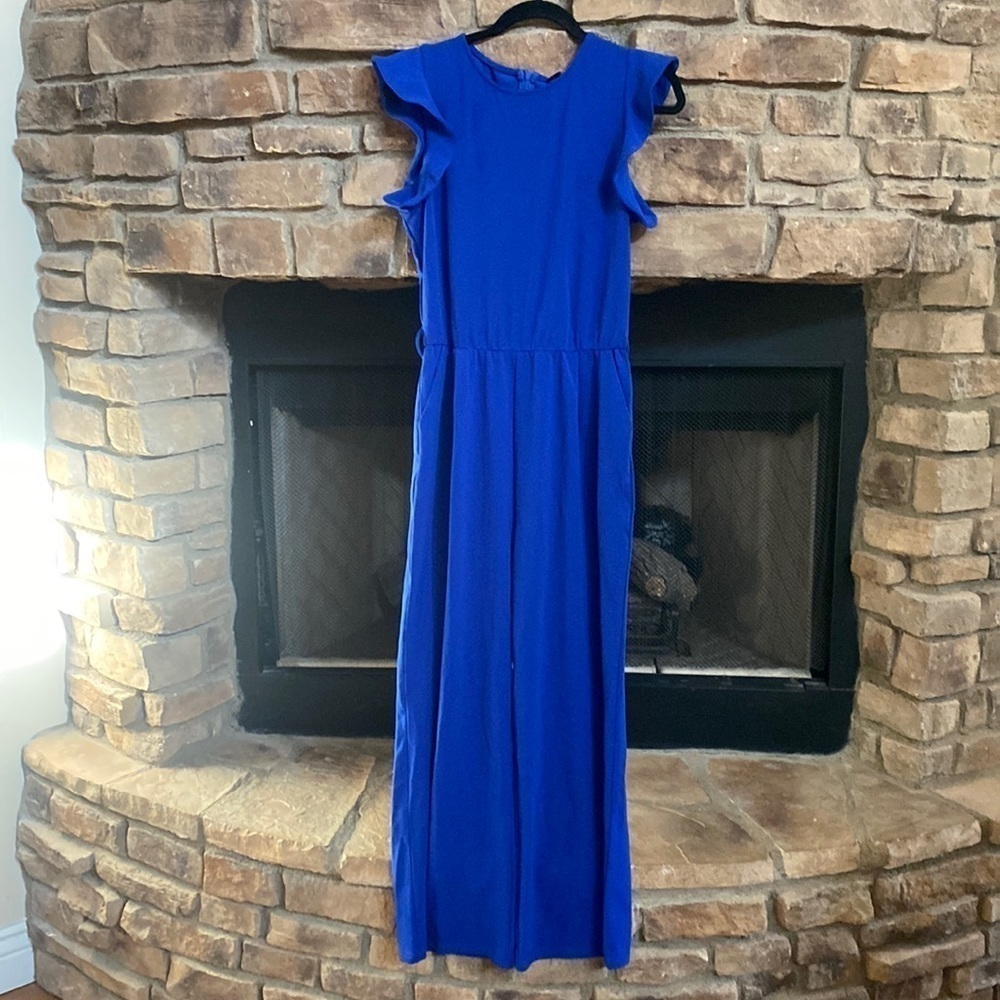 NWT BTFBM Royal blue jumpsuit with pockets. Size Medium.